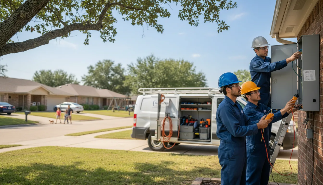 Certified electrician providing emergency electrical services in Dover, OK